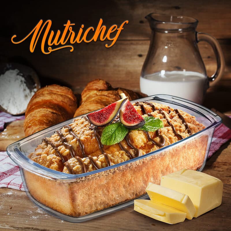 High Borosilicate Heat-Resistant Glass Baking Dish Oven Baking Mold Cheese Rice Casserole Toast Pan Bread Cake Steamed Fish Tray