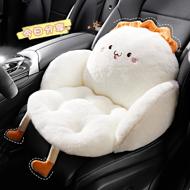 Car Seat Cushion Winter Seat Pad Cartoon Seat Cover for Women All-Season Universal Car Cushion