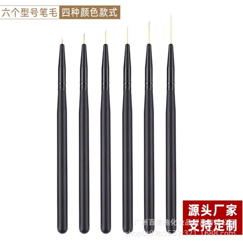 Manufacturer wholesale nail art pen set fine pen color painting flower line pen hook line pen bjd facial pen tool set brush