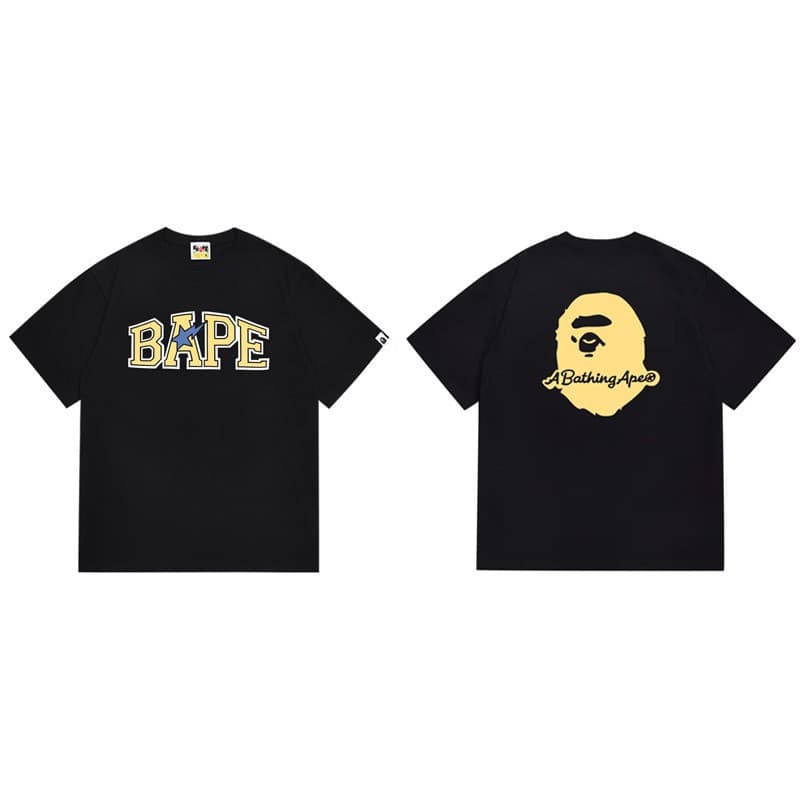 Foreign trade BAPE ape head short-sleeved T-shirt classic camouflage print trendy brand pure cotton men's clothing Amazon dropshipping