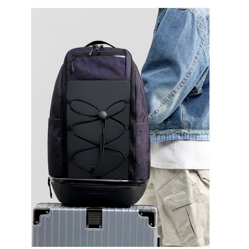 Large Capacity Backpack Independent Compartment Sports Outdoor Student School Bag Basketball Travel Bag Unisex American Style Travel Backpack