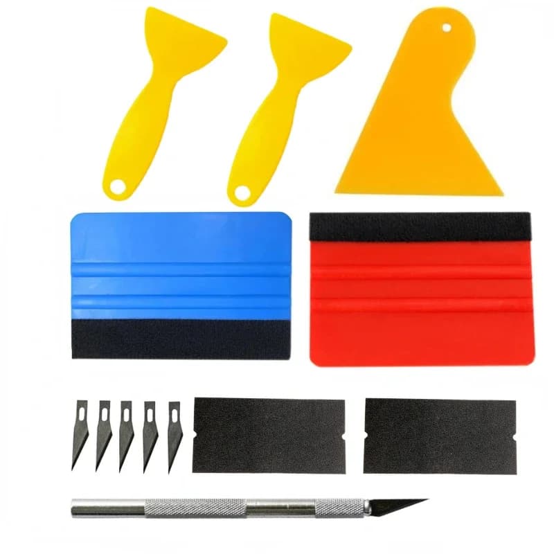 13-Piece Car Tool Film Sticker Wrapping Tool Kit Vehicle Vinyl Wrap Window Tint Tool Set