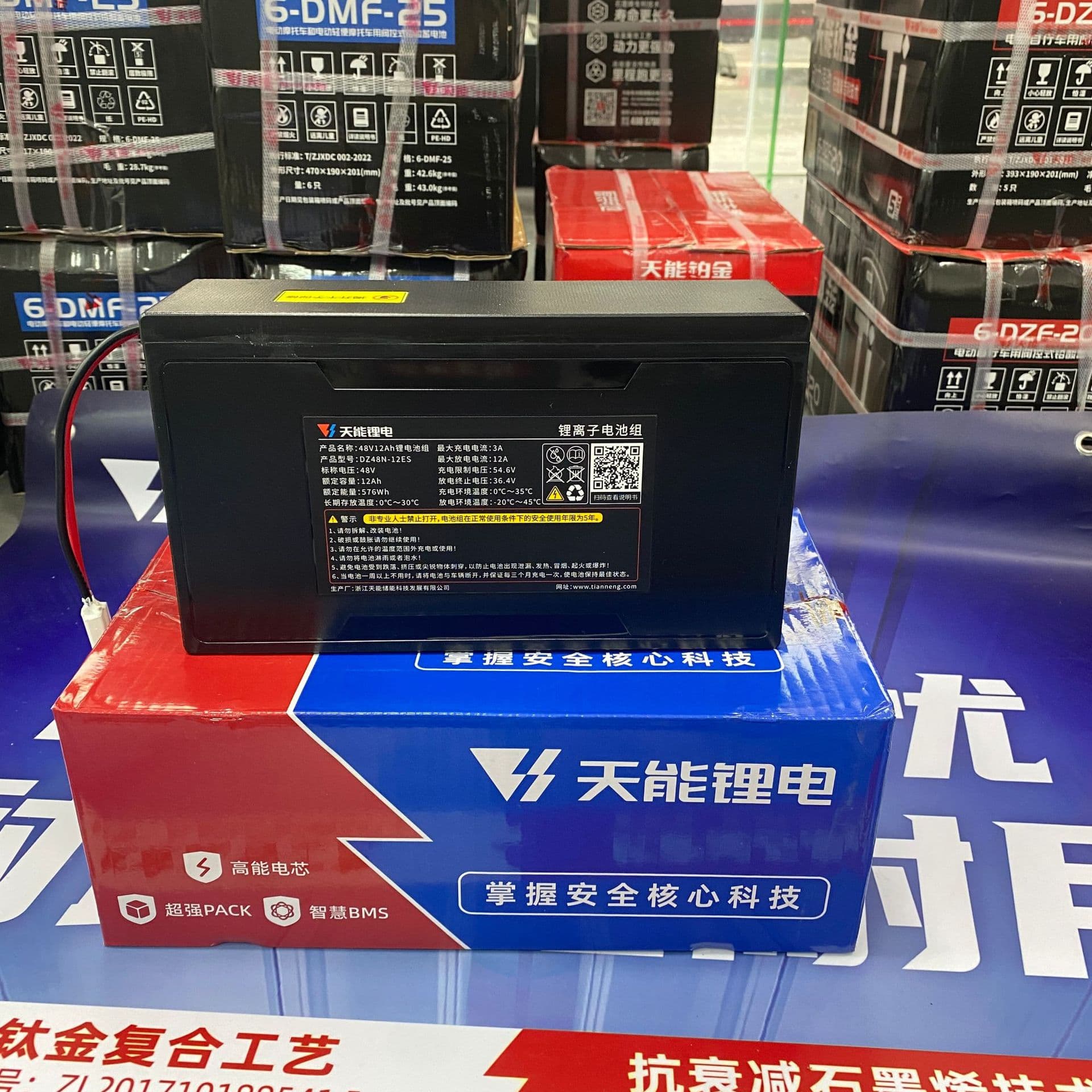 Tianneng Graphene Battery Tianneng Lithium Battery 48V12A 48V24A