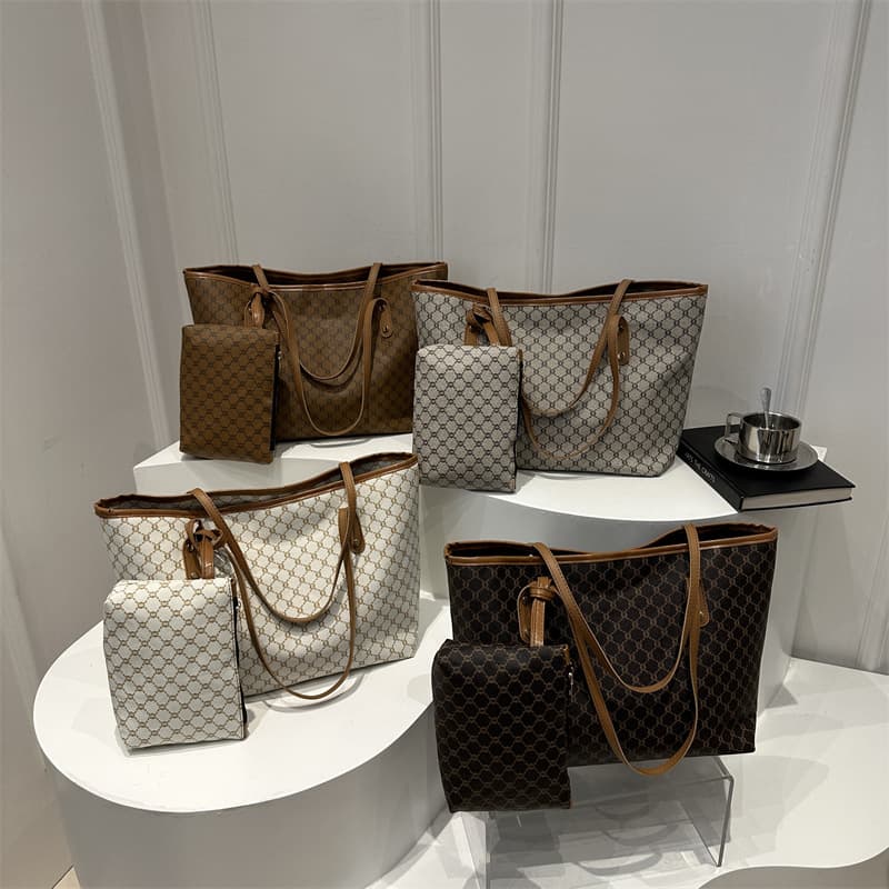 Cross-Border Foreign Trade New Model 2026 Large Capacity Mother-Daughter Bag Set for Women, Suitable for Work, Commuting, Casual Use, Versatile Shoulder Tote Bag
