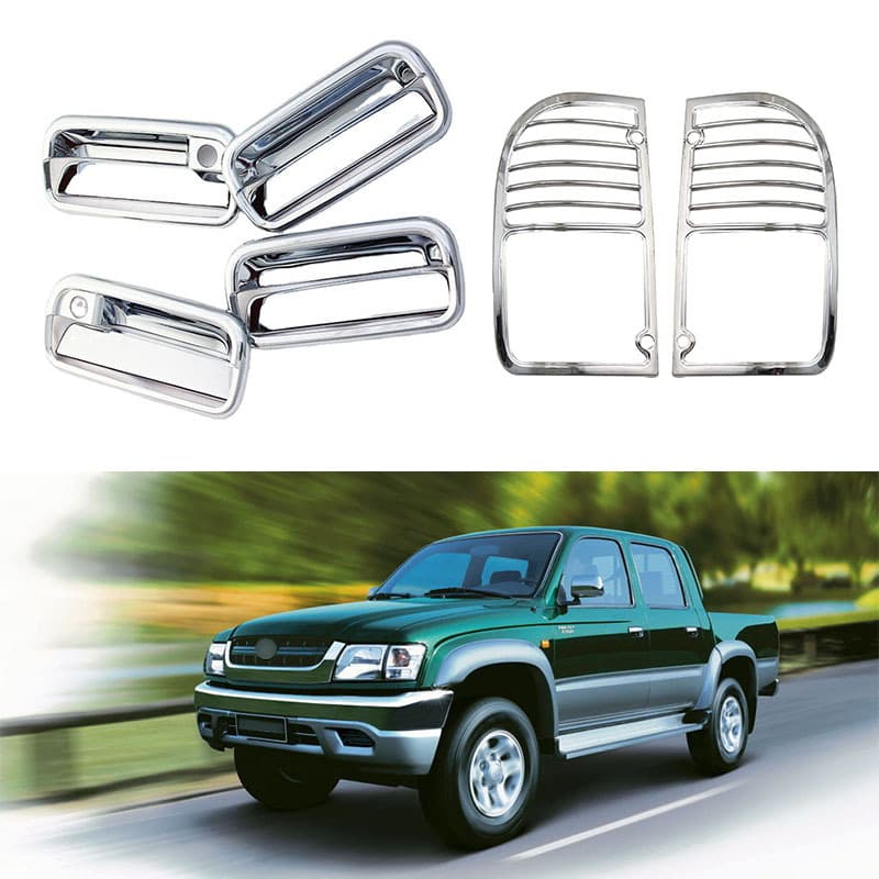 For 01-04 Toyota Hilux Tail Light Cover Door Bowl Car Decoration Trim