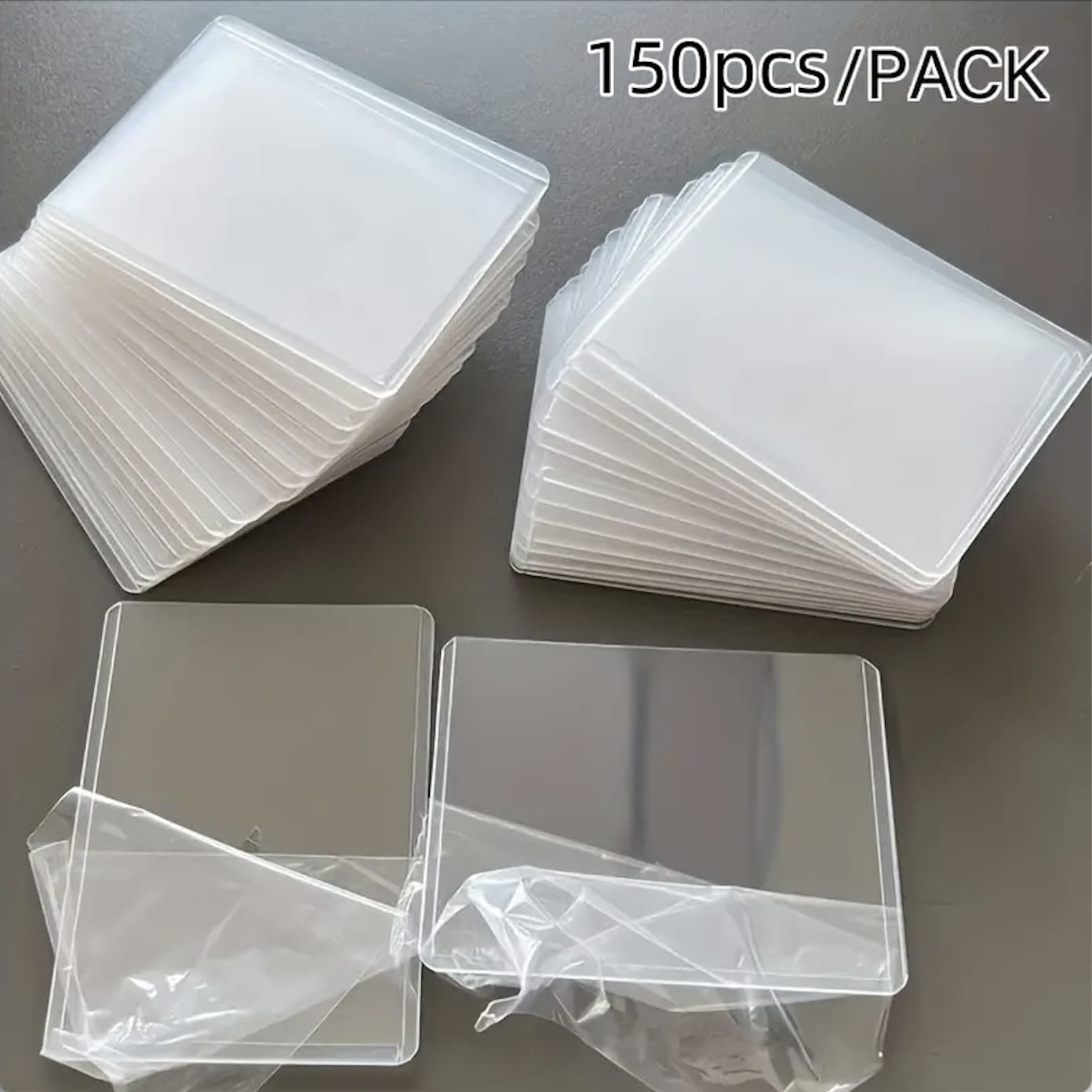 35PT Double-Sided Transparent Laminated Card Sleeves for Trading Cards, Pokemon Cards, Game Cards, Anime Cards Protective Sleeves