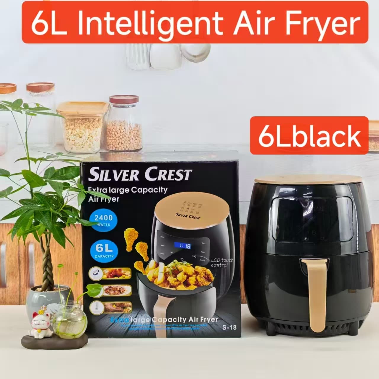 6L12L Air Fryer Multifunctional Smart Touch Screen Oven Large Capacity Air Fryer Electric Fryer French Fry Machine