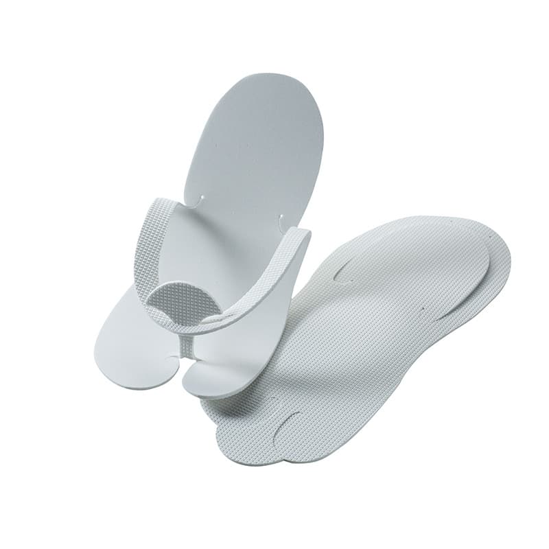 Disposable Slippers for Hotel Travel Business Trip Portable Nail Pedicure EVA Plastic Flip Flops Spa Beauty Salon