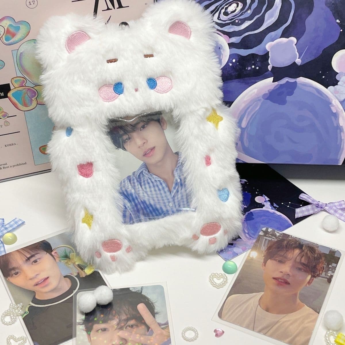 Original LuckPig 2024 Animal Series Plush Card Holder Protective Cover High Aesthetic Value Celebrity Pursuit Unisex Cute Sweet