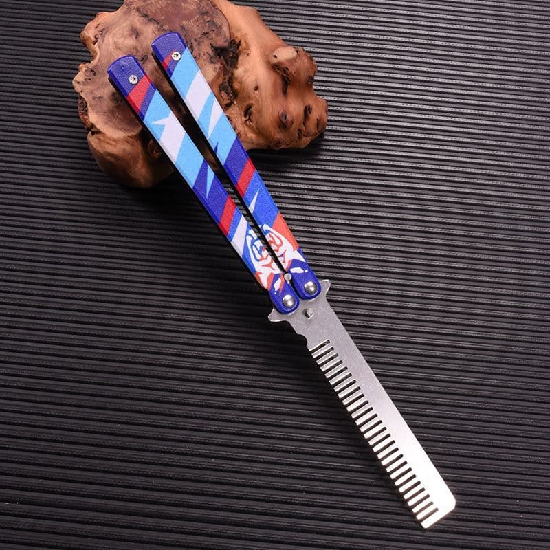 CSGO Butterfly Knife Valorant Yoru Butterfly Comb Factory Stock Outdoor Flick Unsharpened