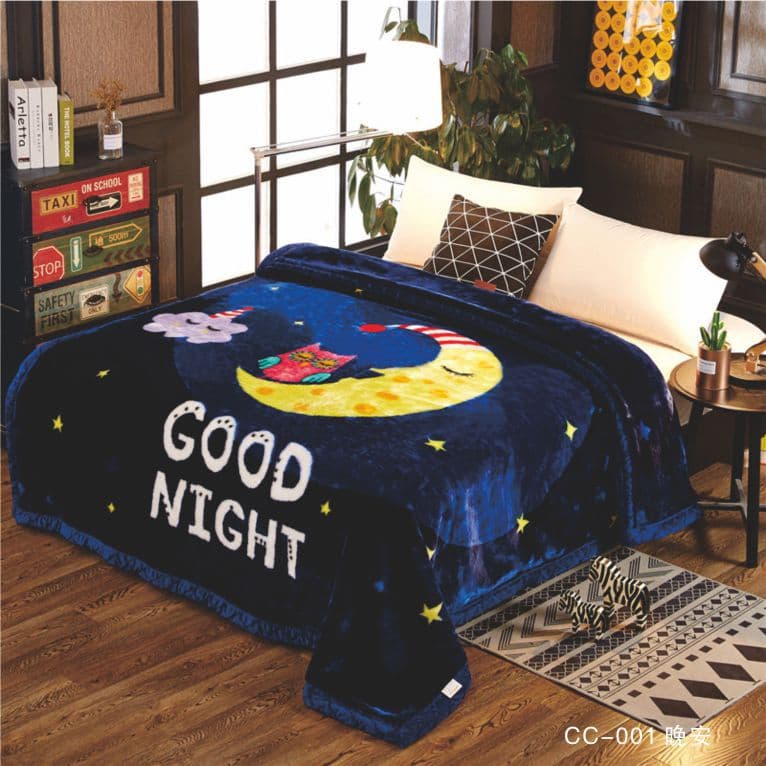 Raschel Blanket Cross-Border Trade Thick Fleece Cover Blanket Double-Layer Bright Red Wedding Blanket Double-Sided Flannel Gift Blanket