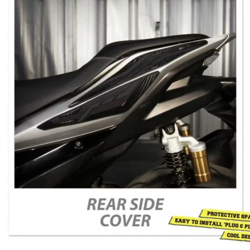 Yamaha Old Model Aerox Motorcycle Rear Side Body Protection Cover (Pair of Left and Right)