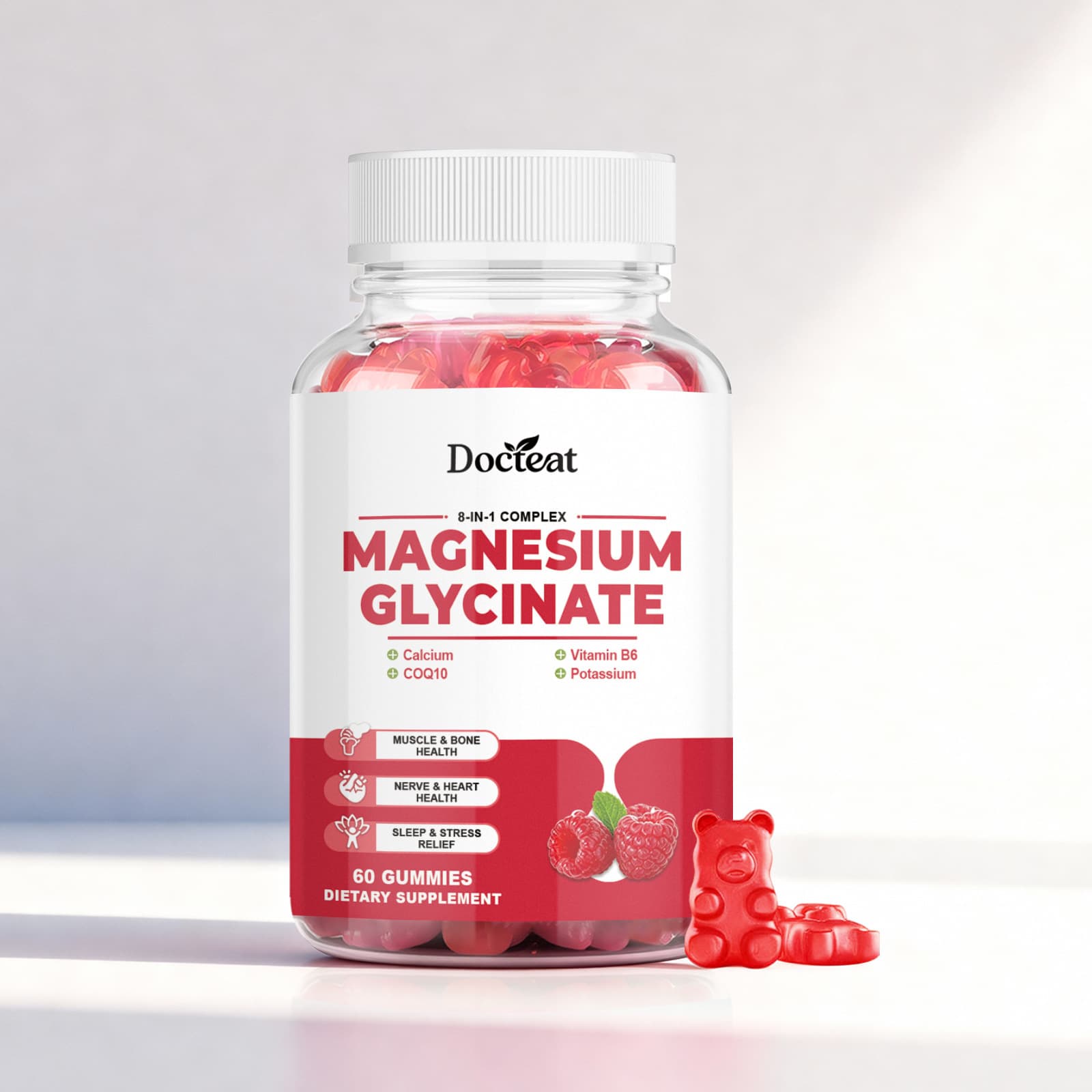 Docteat Joint Care Gummies Gentle Support for Body Joints Improve Flexibility Daily Care Gummies