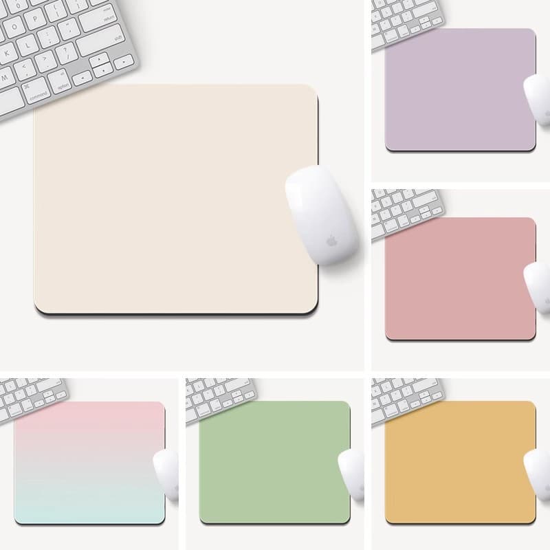 Creative Morandi Solid Color Mouse Pad, Wrist Rest for Women, Office Student Gradient Laptop Keyboard Pad