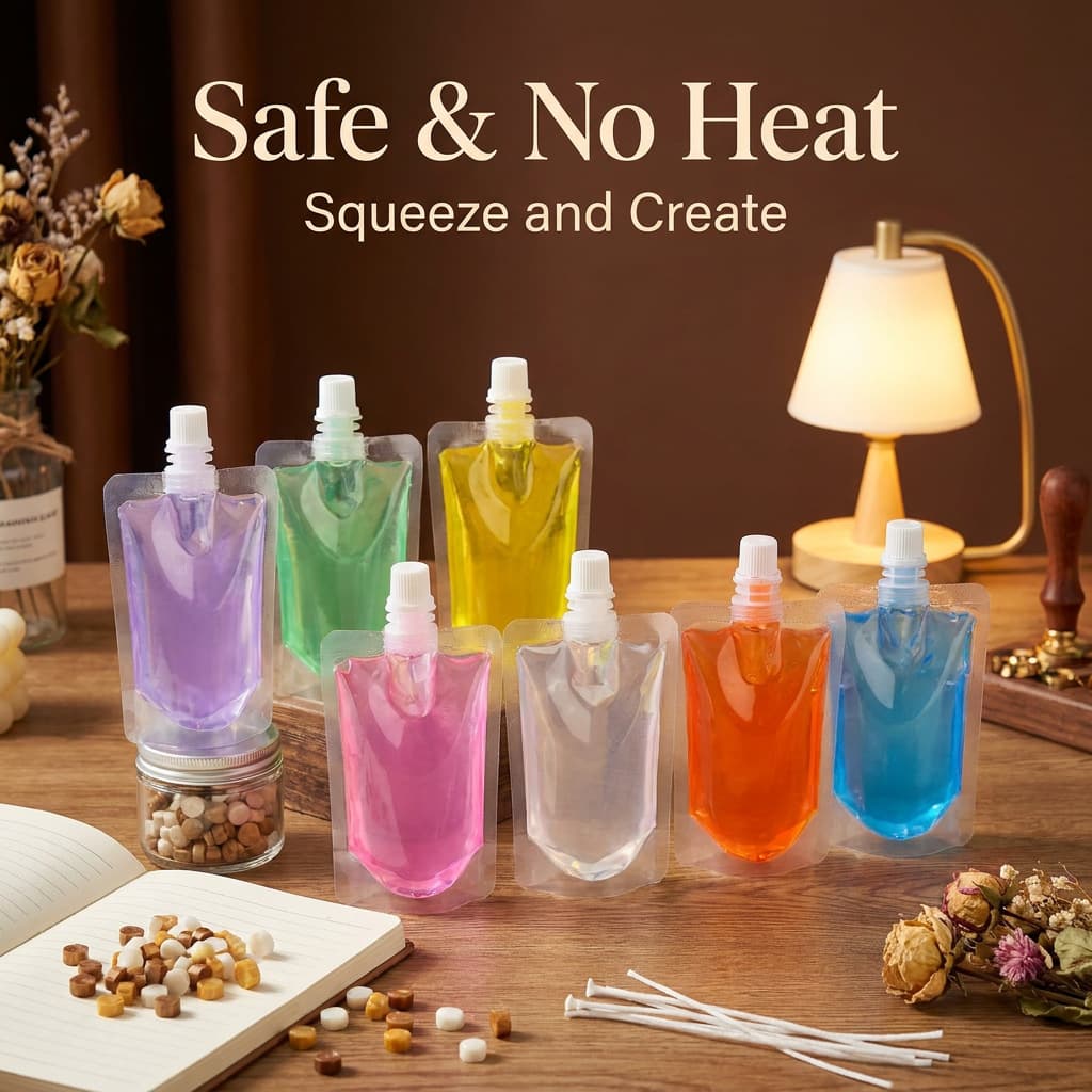 Cross-border Crystal Wax No-Heat Jelly Wax Low-Temperature Jelly Wax Toothpaste Wax DIY Handmade Candle Raw Material 100ml