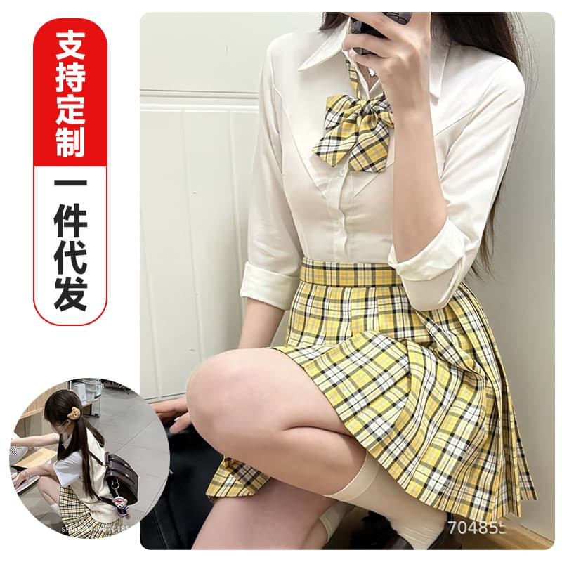 [Xiaoxingzhong] Yunyan Original Authentic School Uniform Pleated JK Skirt Student Half Skirt Japanese Academy Style