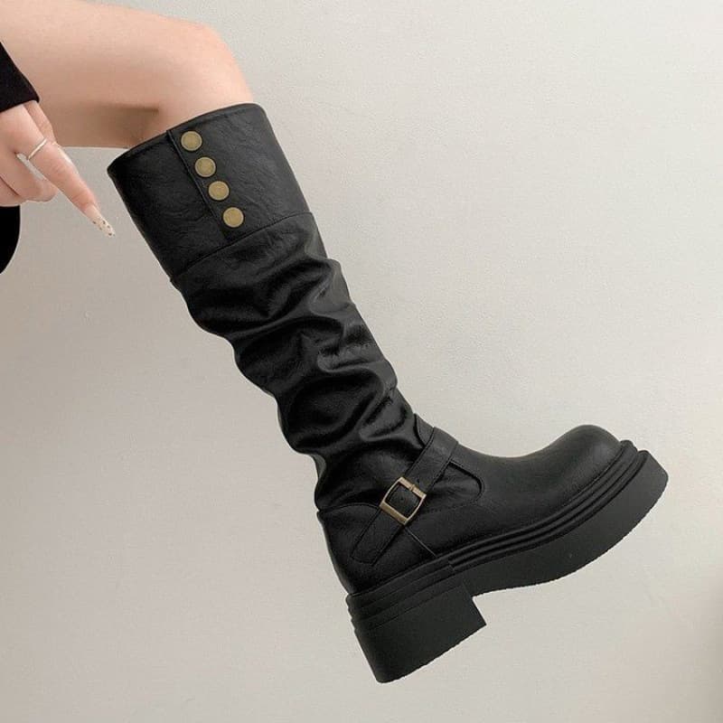Winter versatile trendy new long boots, comfortable and leg-lengthening queen style, high-heel boots with high cost-performance.
