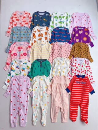 Ol* navy original single 100% cotton long crawl multi-color original single long crawl male and female baby onesie