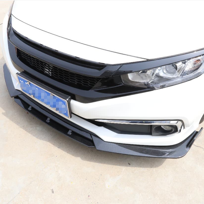 16-21 tenth generation Civic front shovel modification. Civic tenth generation modified front shovel, front lip and front spoiler surround modification.