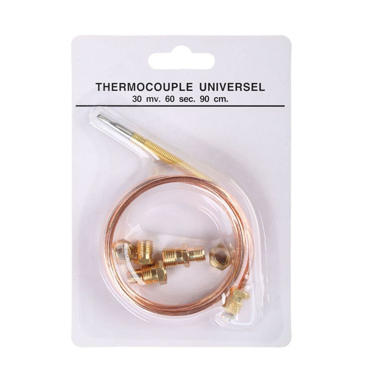 Gas Thermocouple Kit M6x0.75 with Universal Adapter Nut Replacement Ignition Sensor Needle Parts