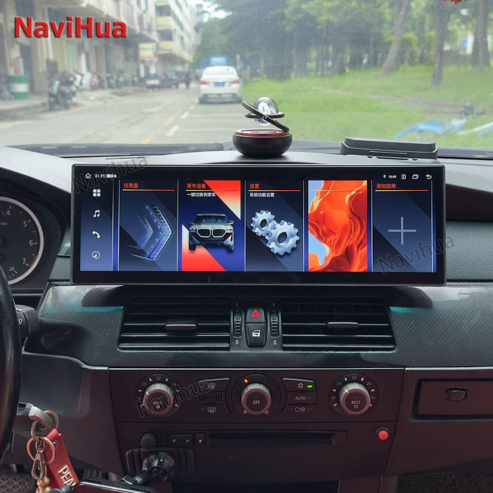 Cross-border compatible with BMW F10/F30/E60/E70 center console navigation screen 14.9-inch large screen, old-to-new upgrade