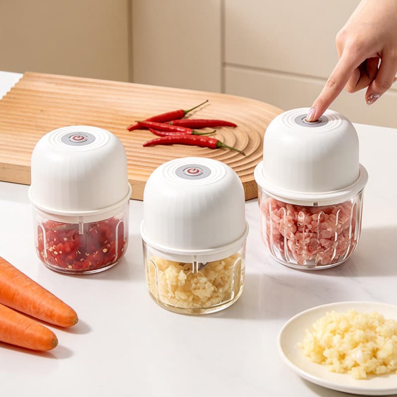 Electric Garlic Mincer Garlic Crusher Chopper Meat Grinder Garlic Masher Press Tool