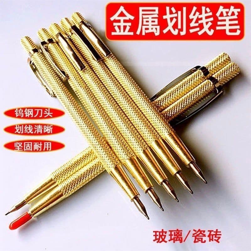 Tile Scribing Needle and Marking Pen with Pointed Hard Alloy Tungsten Steel Tip for Fitter Marking and Glass Cutting Tool