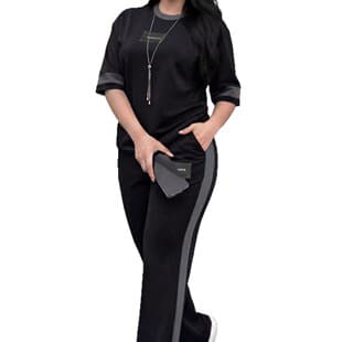 Amazon Cross-Border In-Stock Spring/Summer New Short-Sleeve 2-Piece Set for Women, European & American Fashion Trendy Multi-Color Casual Two-Piece Set