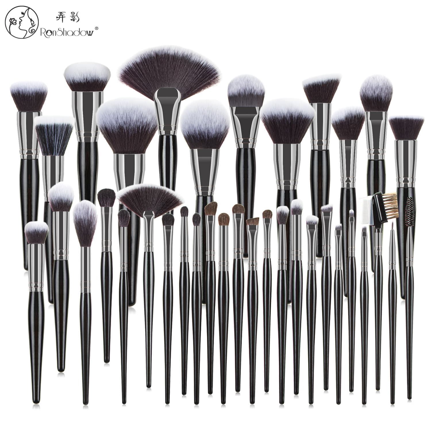 Nongying 36-Piece Single Makeup Brush Set: High-Quality Large Powder Brush, Foundation Brush, Eyeshadow Brush, Fan Brush, Beauty Tools