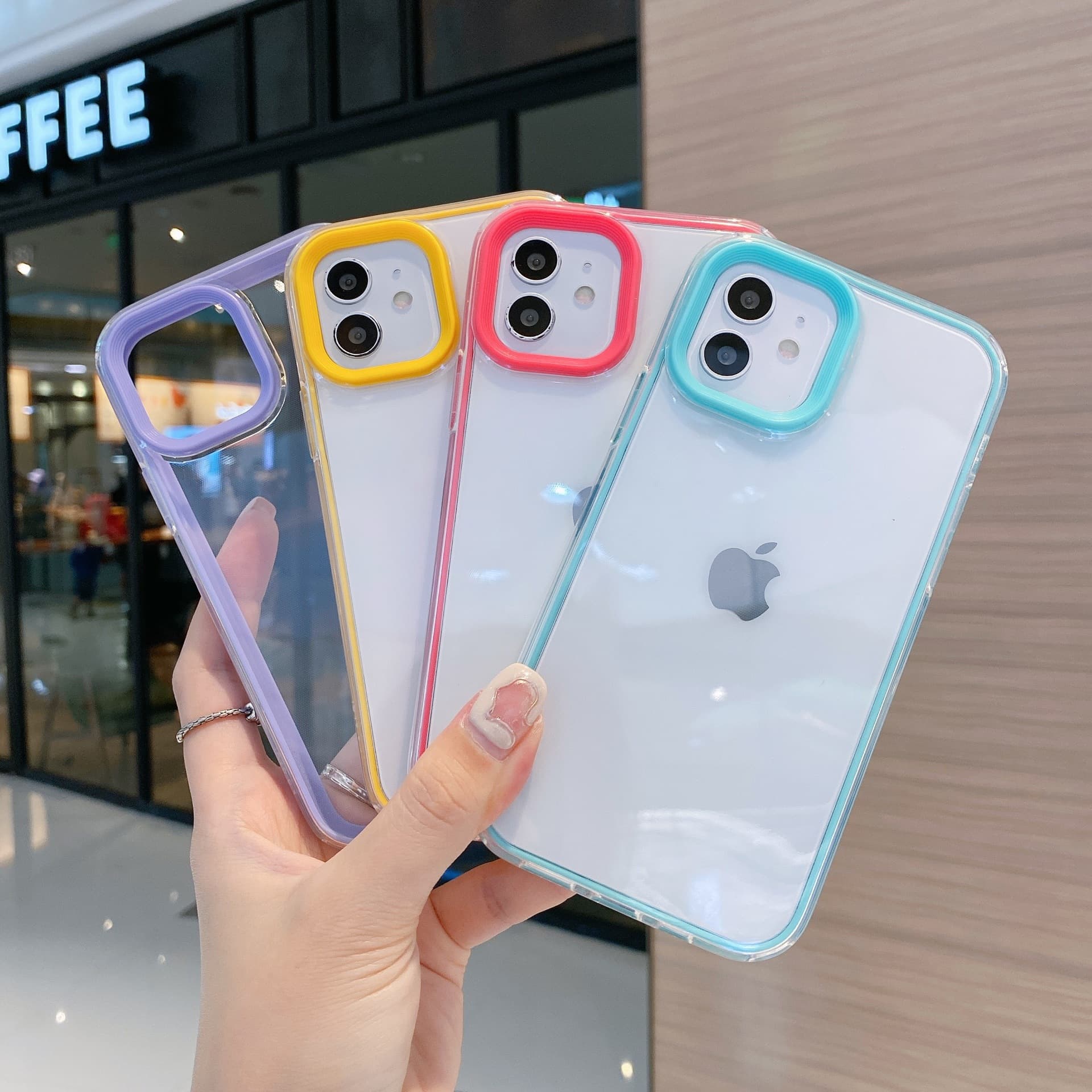 Candy Color New 3-in-1 Anti-Drop Color Contrast Phone Case for iPhone 13 Pro Max, Compatible with iPhone 11/7 Plus/8