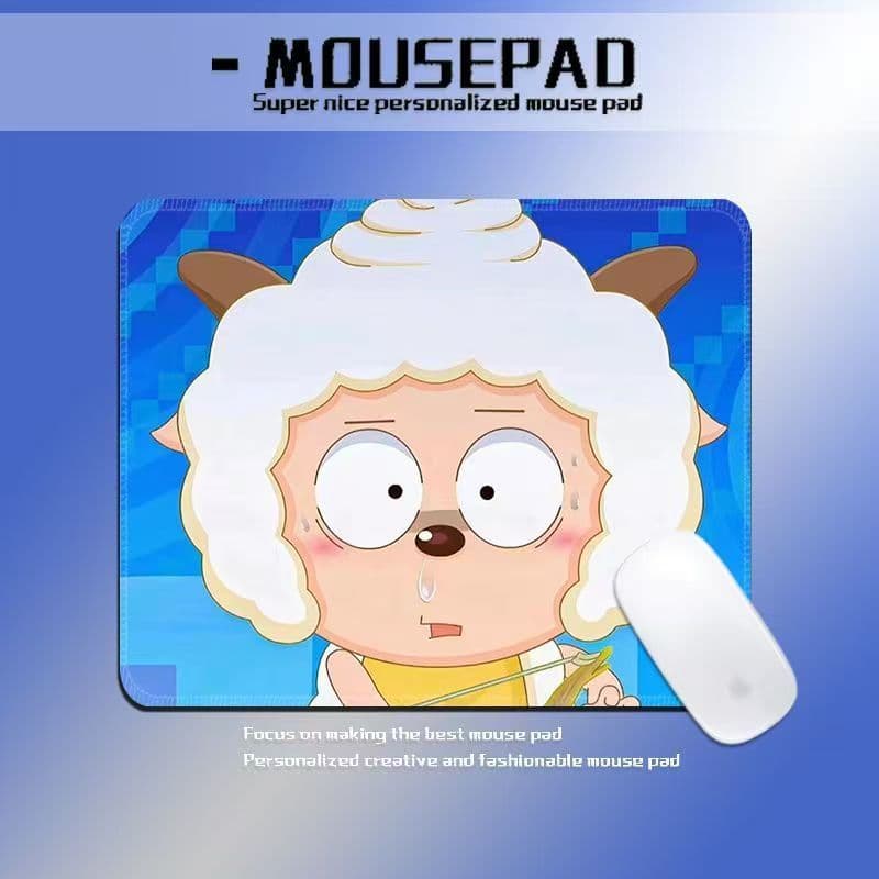 Square Mouse Pad, New Stylish Design, High-Quality Computer Desk Mat, Dirt-Resistant, Thickened, Small Size for Girls and Students
