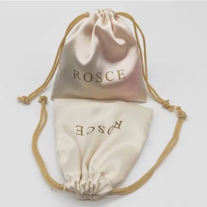Satin Lingerie Bag, Silk Drawstring Wig Bag, Fashion Accessory Satin Drawstring Storage Packaging Bag Wholesale