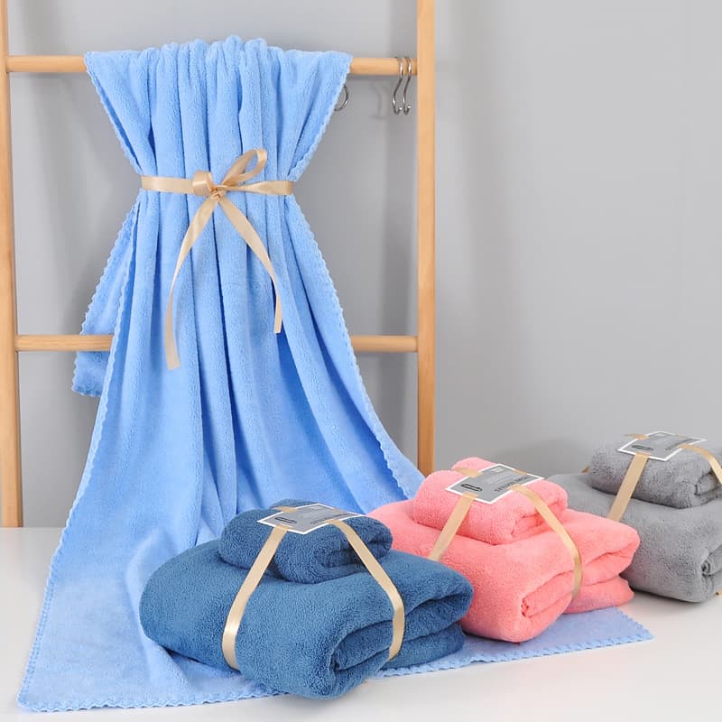 Coral Fleece Bath Towel Towel Cross-border Wholesale Home Use Absorbent Soft Multi-color Non-shedding Gift Processing Drop Shipping