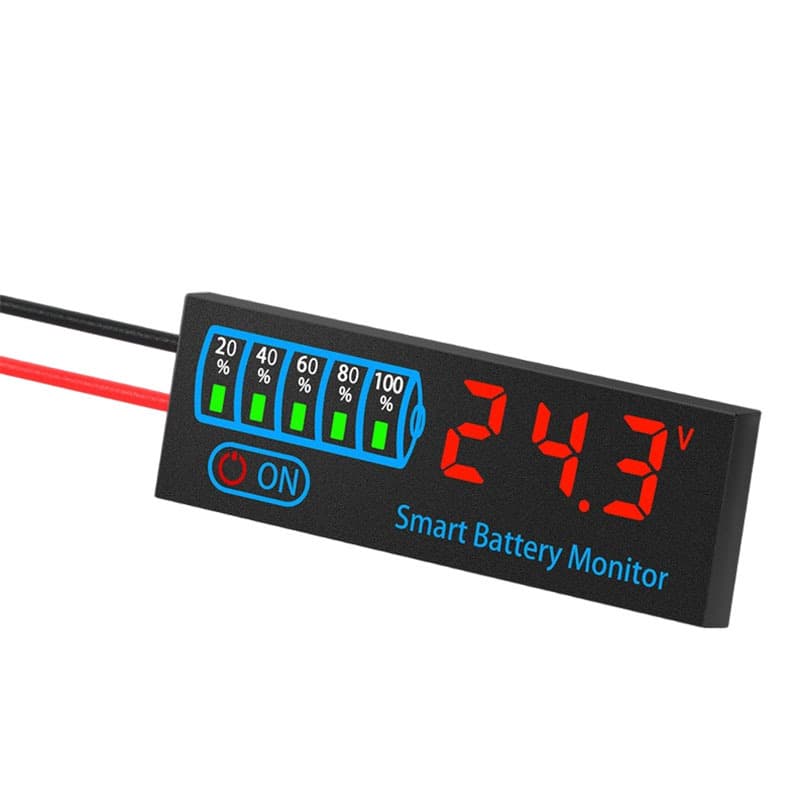 LED Voltage Battery Indicator DC7-55V 12V24V Lead-Acid Lithium Battery Universal Battery Level Display