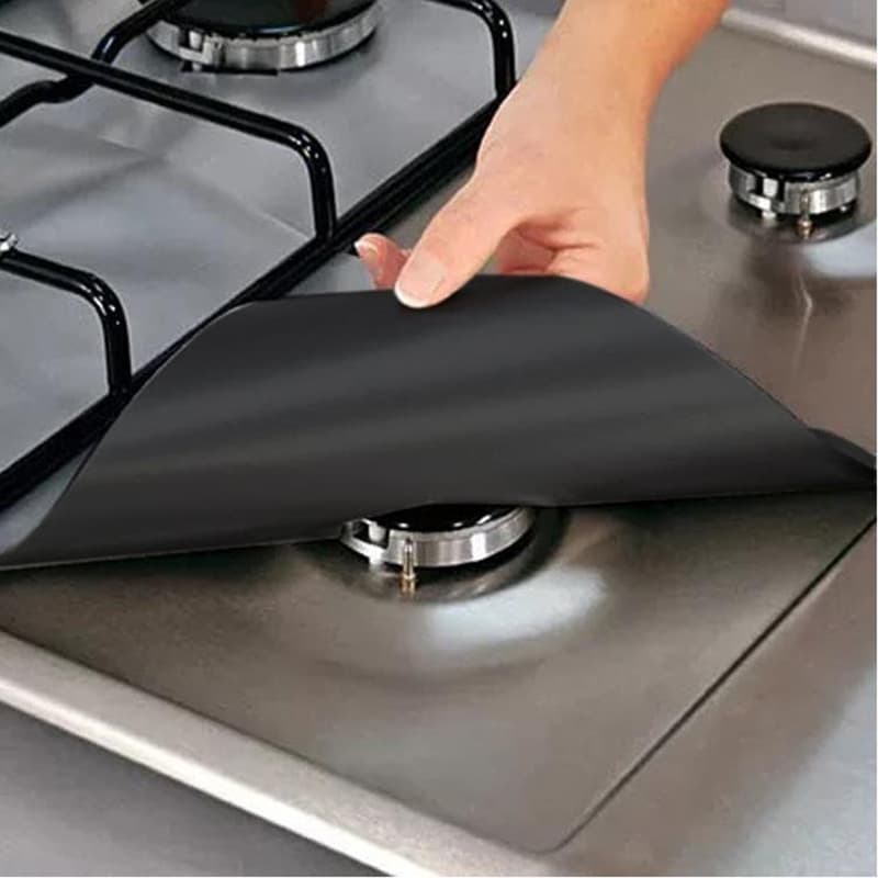 Gas Stove Oil-Proof Mat, High-Temperature Resistant Pad, Stove Top Cleaning Mat, Protective Pad for Gas Cooktop