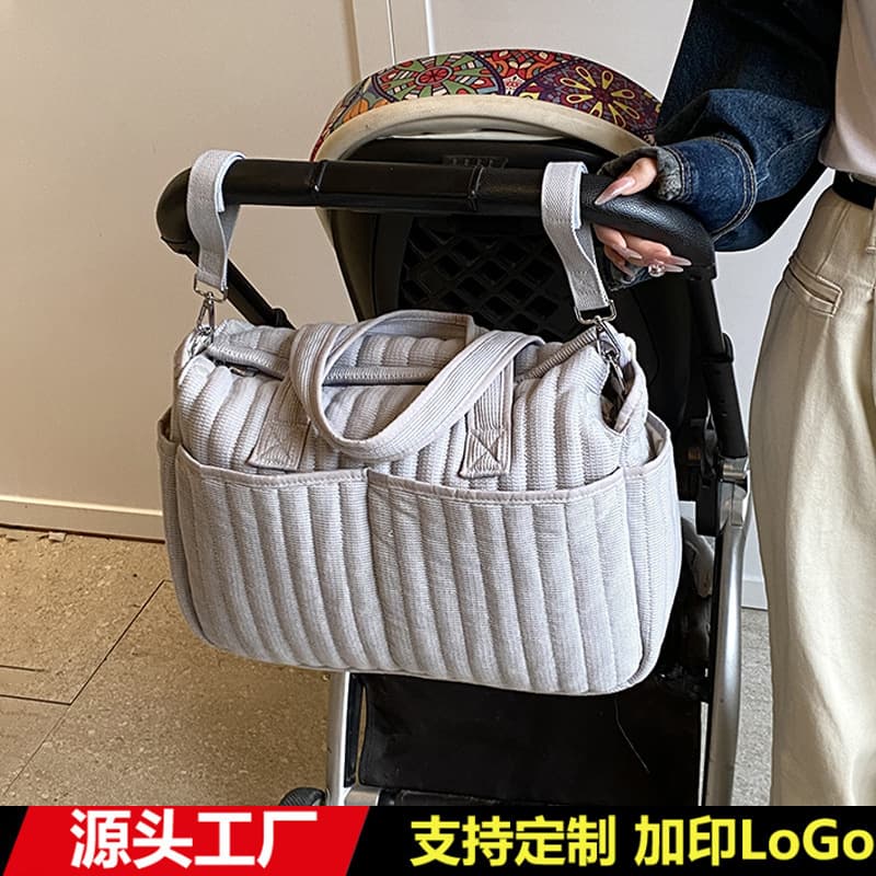 Mom Baby Large Capacity Storage Handbag Pregnant Checkup Stroller Shoulder Crossbody Bag Outdoor Lightweight Multifunctional Bag