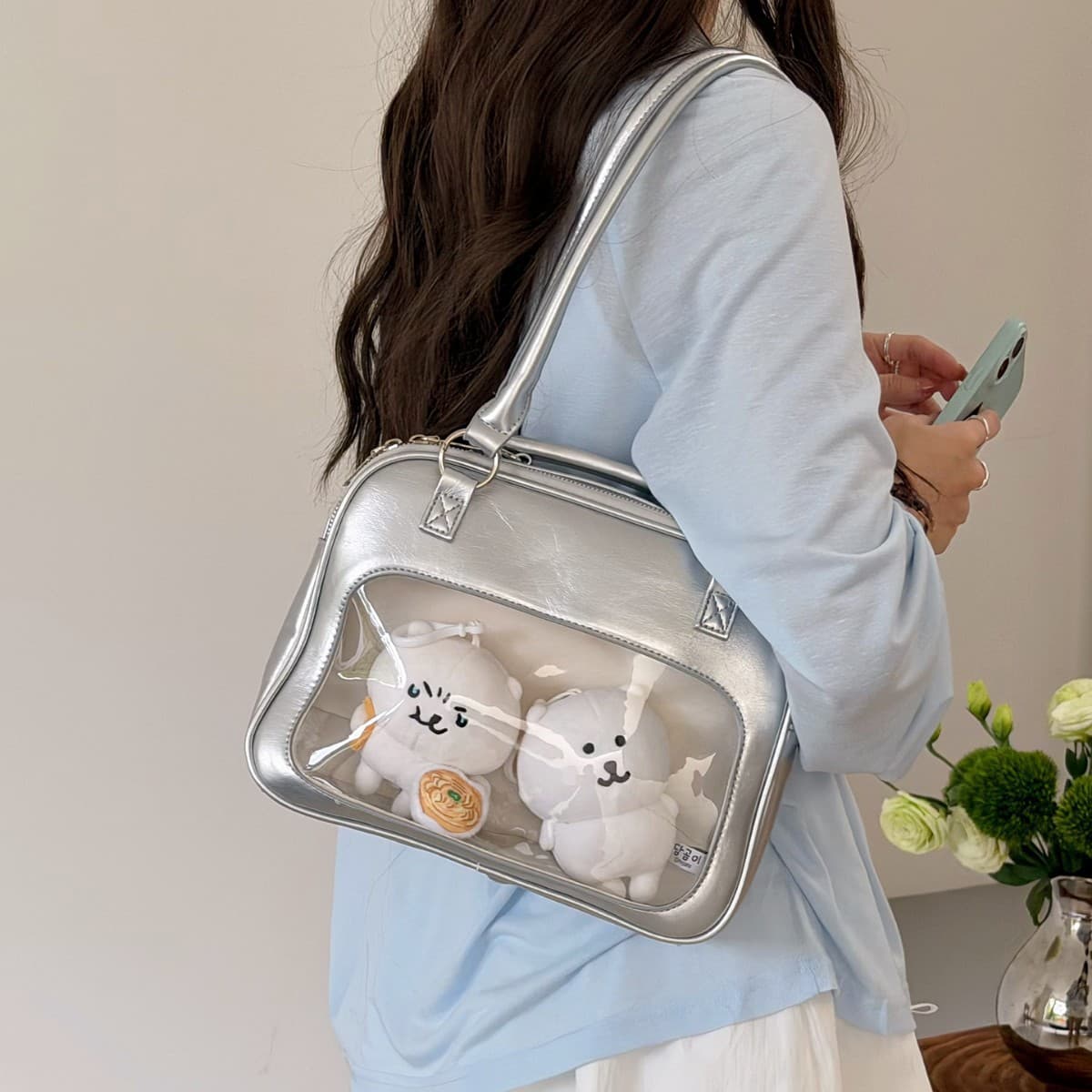 Two-dimensional JK Japanese uniform bag three-way back Boston small food capacity shoulder pain bag one-shoulder cross-body commuting baby bag