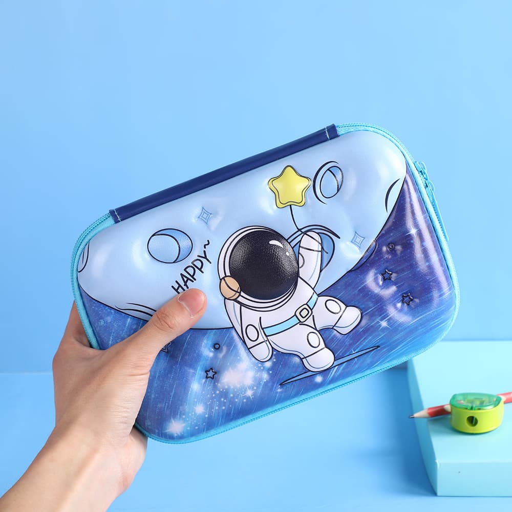 New 3D Cute EVA Pencil Case for Kids, Multifunctional Large-Capacity Pen Bag, Portable Square Pencil Box for Students