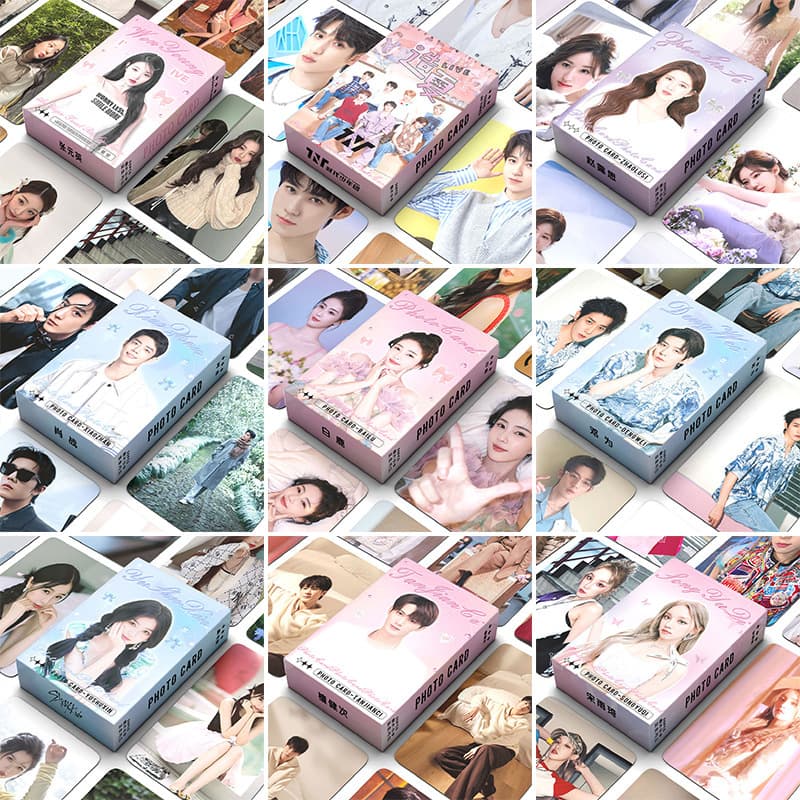 Celebrity animation laser mini-Kasha head white deer Song Yuqi Kuromi Zhao Lusi mini-card laser mini-card 55 pieces