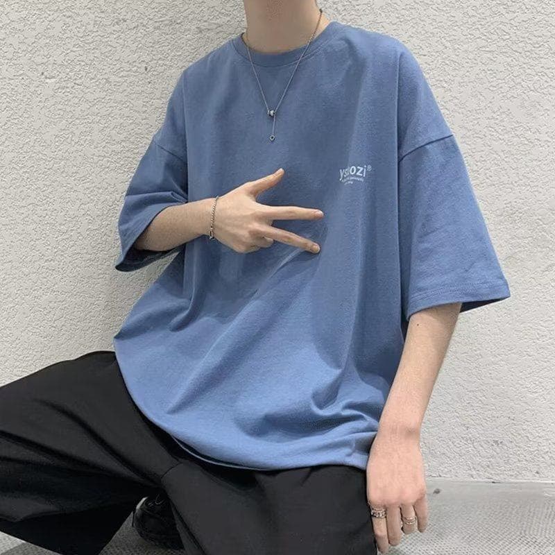 Plus Size Extra Large 300 lbs Loose Short Sleeve T-Shirt for Men, Big and Tall Summer Tee with Free Shipping
