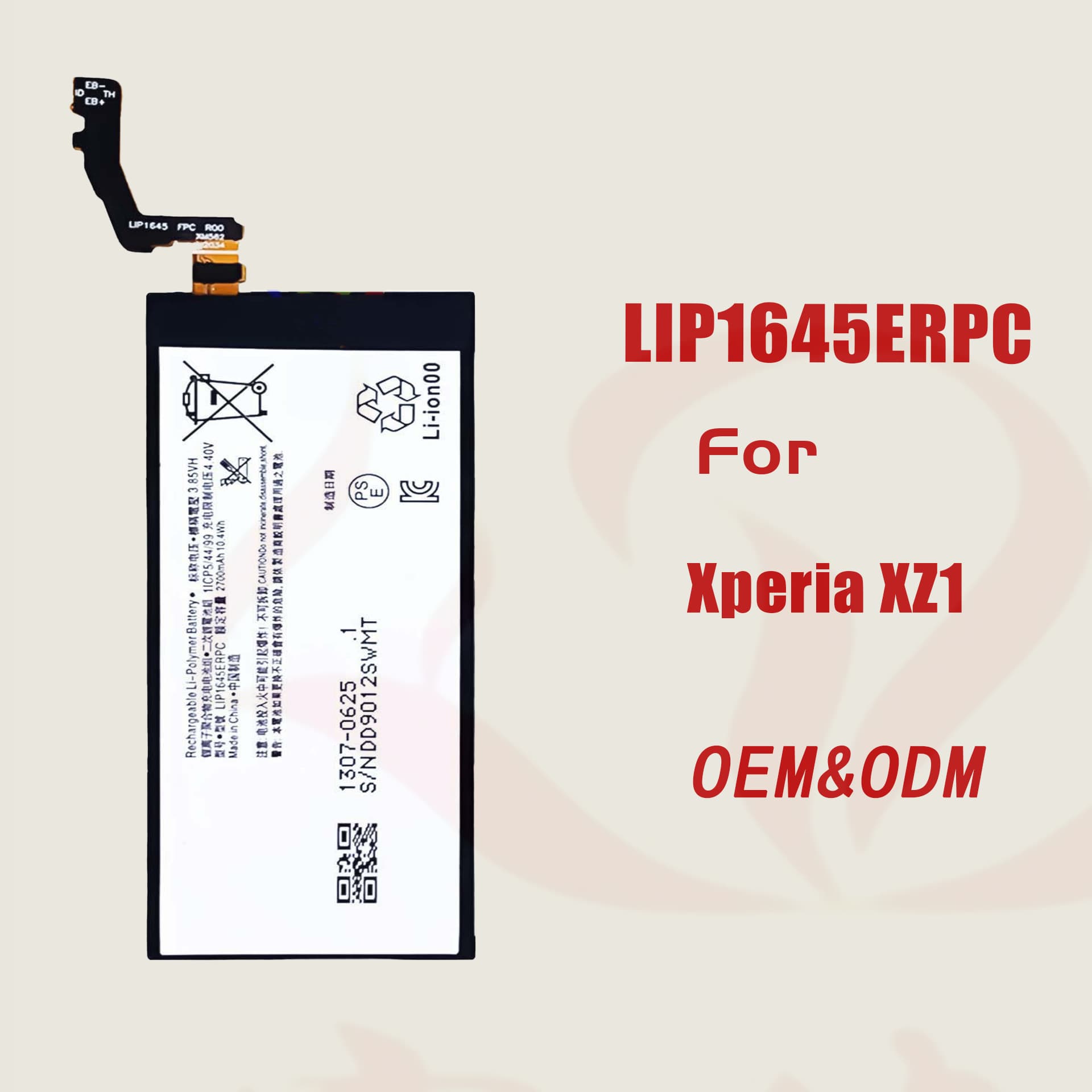 LIP1645ERPC Phone Battery for Sony Xperia XZ1, Factory Wholesale for Export