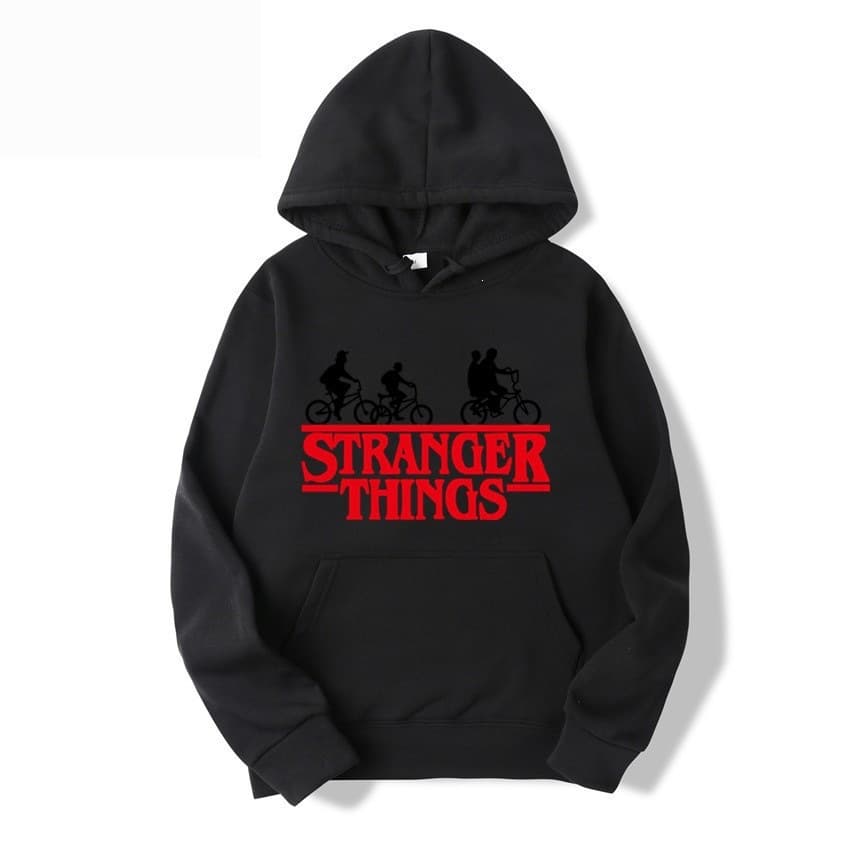 Stranger Things Stranger Things printed pullover hoodie plus fleece jacket hoodie sweatshirt cross-border
