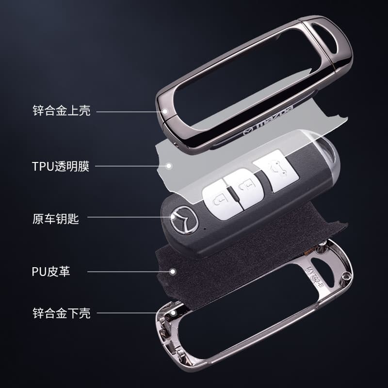Compatible with 2023 Mazda Key Case CX50 CX30 Shell CX4 Clip CX8 Car Specific Cover High-End for Men and Women