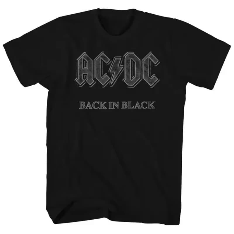 Ouma Cross-Border Printed Top T-Shirt [Team Ouma Clothing ACDC Cotton T-Shirt Graphic Men's Cotton Summer T Rock Music]