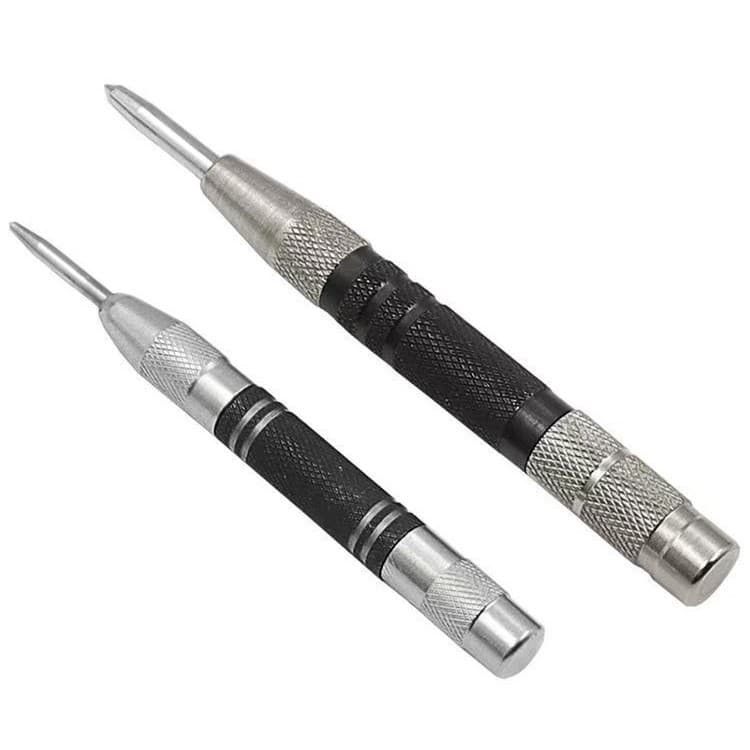 Cross-border Drop Shipping Woodworking Punch Automatic Center Punch Locator Window Breaker High Hardness Center Punch Silver Black Punch