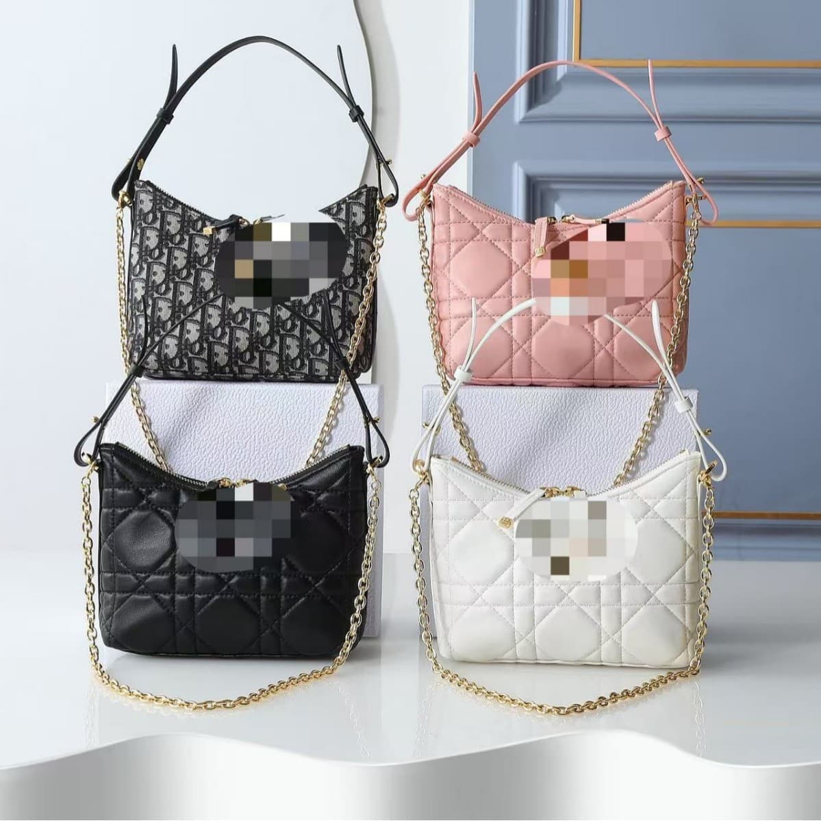 New Women's Quilted Underarm Bag, Fashion Chain Crossbody, Shoulder Bag, Light Luxury Handbag