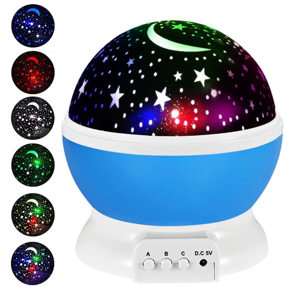 Colorful LED romantic gypsophila 360 rotating starry sky lamp birthday gift USB interface gypsophila drop shipping
