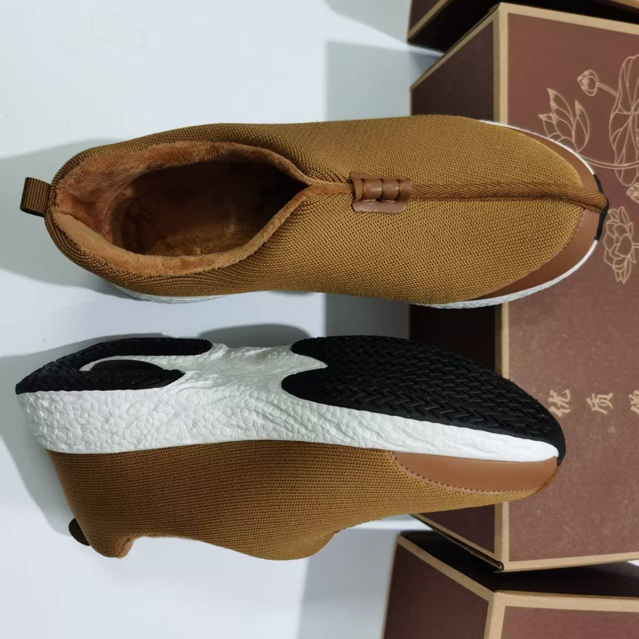 Winter Warm Cotton Shoes Monk Shoes New Style Breathable Lightweight Comfortable Thick-Soled Cotton Shoes for Nuns