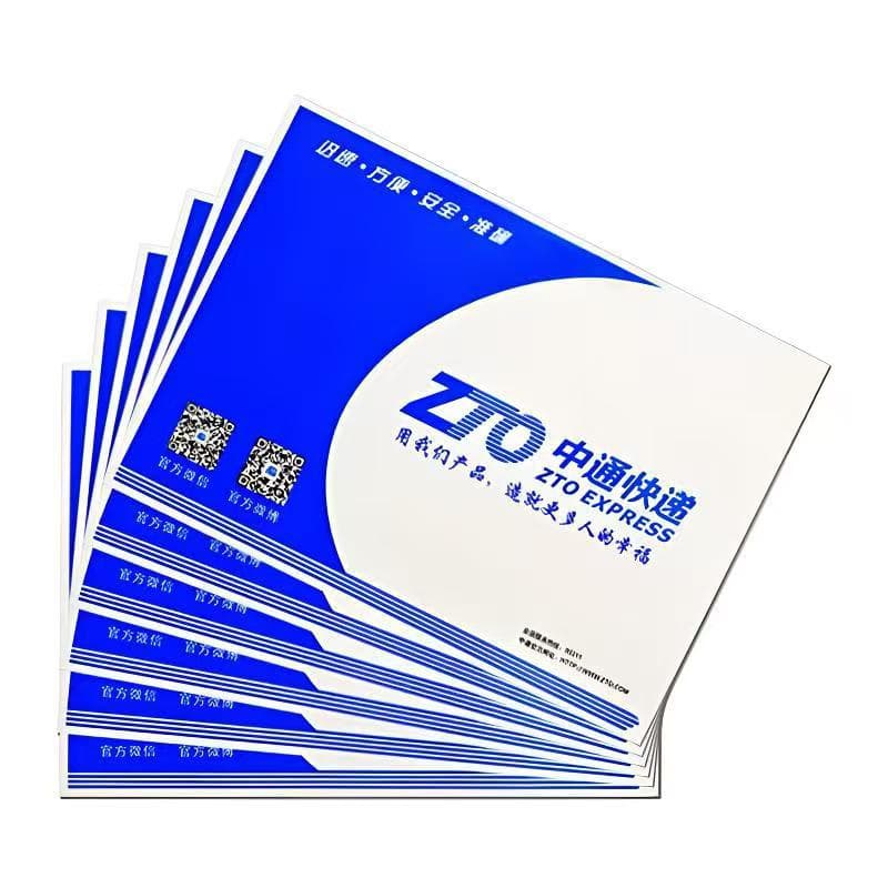 Zhongtong Express Envelope Document Bag Wholesale A4 Large Size Thickened Waxed Waterproof Belt Red Silk Special for Express Logistics