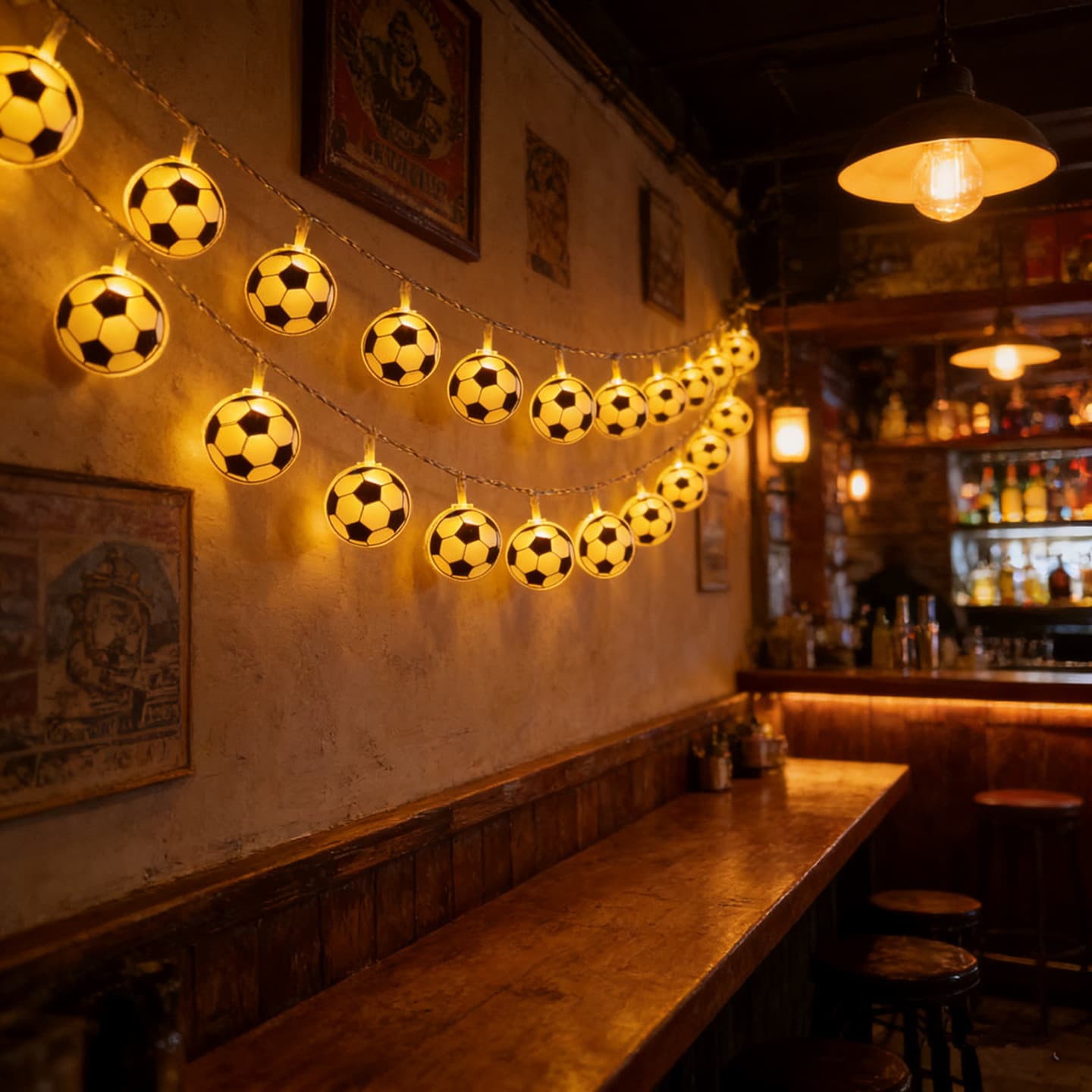 led bar acrylic football string lights world cup theme party atmosphere light bedroom room decoration small lanterns